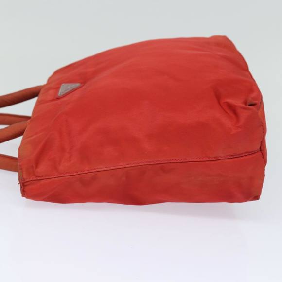 PRADA Nylon Hand Bag Red Auth 80112 - Picture 3 of 16